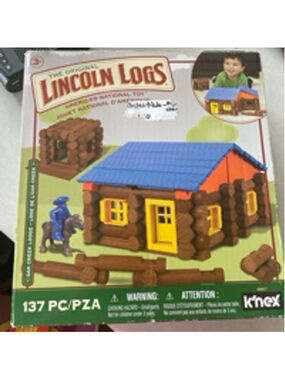The Original LINCOLN LOGS Oak Creek Lodge Set 137 Pieces (00857)